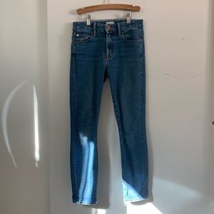 MOTHER High Waisted Looker Crop